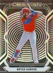 2021 Panini Chronicles Obsidian Bryce Harper #44 card
