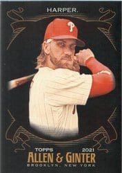 2021 Topps Allen & Ginter X Base Set Bryce Harper #44 card