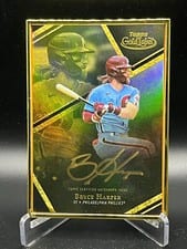 2021 Topps Gold Label Auric Framed Autographs Bryce Harper #AFA-BH card