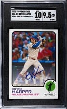 2021 Topps Heritage Real One Autographs Bryce Harper #ROA-BH card