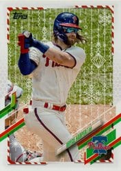 2021 Topps Holiday Base Set Bryce Harper #HW50 card