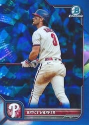 2022 Bowman Chrome Sapphire Edition Base Set Bryce Harper #46 card