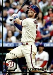 2022 Bowman Heritage Base Set Bryce Harper #86 card