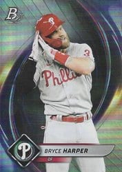 2022 Bowman Platinum Base Set Bryce Harper #57 card