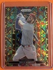2022 Panini Prizm Stained Glass Bryce Harper Giraffe Prizm #SG-4 card