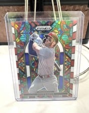 2022 Panini Prizm Stained Glass Bryce Harper Red White and Blue Prizm #SG-4 card
