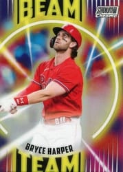 2022 Stadium Club Chrome Beam Team Bryce Harper #BT-2 card