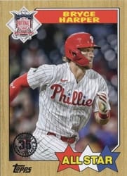 2022 Topps 1987 Topps Baseball All-Stars Bryce Harper #87AS-3 card