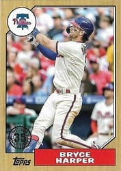 2022 Topps 1987 Topps Baseball (Series 2) Bryce Harper #87TB-2 card