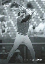 2022 Topps Black & White Base Set Bryce Harper #22 card