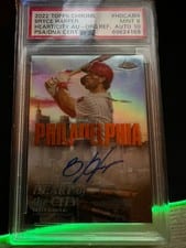 2022 Topps Chrome Heart of the City Autograph Bryce Harper #HOCA-BH card