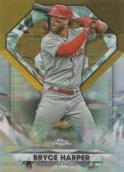 2022 Topps Chrome Update Diamond Greats Die-Cuts Bryce Harper #DGC-70 card