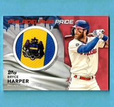 2022 Topps City Flag Patch Bryce Harper #CFP-BH card