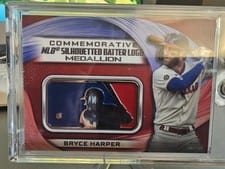 2022 Topps Commemorative MLB Logo Medallions Bryce Harper #MLBL-BH card