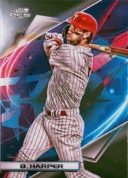2022 Topps Cosmic Chrome Base Set Bryce Harper #3 card