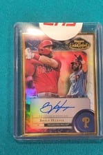 2022 Topps Gold Label Framed Autographs Bryce Harper #FA-BH card