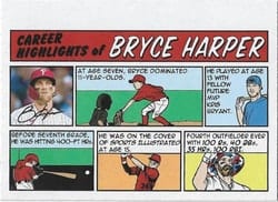2022 Topps Heritage 1973 Topps Comics Bryce Harper #73TC-11 card