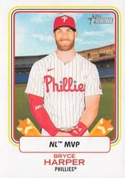 2022 Topps Heritage Award Winners Bryce Harper #AW-2 card