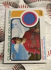 2022 Topps Heritage Clubhouse Collection Relics Bryce Harper #CC-BH card