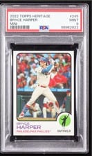 2022 Topps Heritage Mini Bryce Harper #245 card