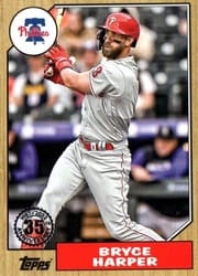 2022 Topps Update 1987 Topps Bryce Harper #87TBU-45 card