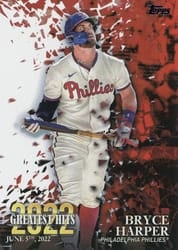 2023 Topps 2022's Greatest Hits Bryce Harper #22GH-12 card