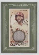 2023 Topps Allen & Ginter Framed Mini Relics Bryce Harper #MFR-BH card