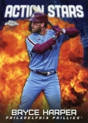2023 Topps Chrome Update Action Stars Bryce Harper #ASC-16 card