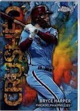 2023 Topps Chrome Update Crushed Bryce Harper #C-3 card