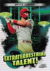 2023 Topps Cosmic Chrome Extraterrestrial Talent Bryce Harper #ET-12 card
