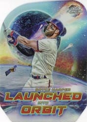 2023 Topps Cosmic Chrome Launched into Orbit Bryce Harper #LIO-5 card