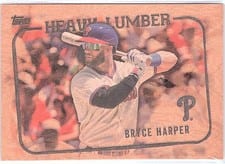 2023 Topps Heavy Lumber Bryce Harper #HL-1 card