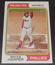 2023 Topps Heritage Bryce Harper Flip Stock #17 card