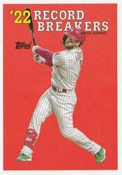 2023 Topps Oversized 1988 Topps Record Breaker Bryce Harper #RB-6 card