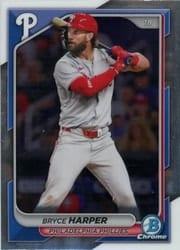 2024 Bowman Chrome Base Set Bryce Harper #40 card