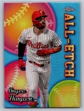 2024 Topps Chrome Update All-Etch Bryce Harper #CAEU-3 card