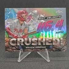 2024 Topps Chrome Update Crushed! Bryce Harper #CR-22 card