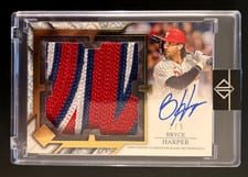 2024 Topps Transcendent Collection Jumbo Patch Autographs Bryce Harper #TJPA-BH card