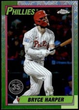 2025 Topps Chrome Logofractor Edition 1990 Topps Bryce Harper #90CB-12 card