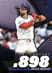 2025 Topps OPS Leaders Bryce Harper #OPS-10 card