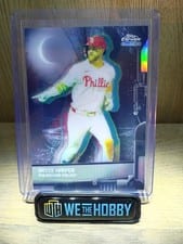 2026 Topps Chrome Black Nocturnal Bryce Harper #NOC-25 card