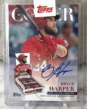 2026 Topps Cover Athletes Autographs Bryce Harper #COVR-BH card