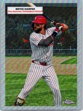2025 Topps Chrome Platinum 1955 Topps Double Headers Bryce Harper / Mike Schmidt #55DH-4 card