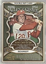 2024 Topps Allen & Ginter Double Rip Cards Bryce Harper / Mike Schmidt (Philadelphia Phillies) #DRIP-SH card