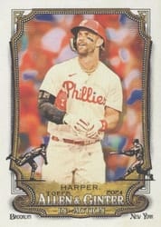2024 Topps Allen & Ginter In Action Variations Bryce Harper (Philadelphia Phillies) #IA-24 card
