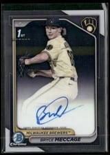 2024 Bowman Draft Chrome Prospect Autographs Bryce Meccage #CPA-BME card