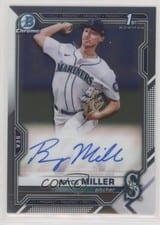 2021 Bowman Draft Chrome Draft Autographs Bryce Miller #CDA-BMI card