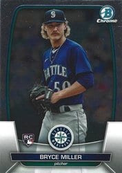 2023 Bowman Chrome Base Set Bryce Miller #92 card