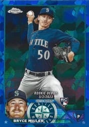 2023 Topps Chrome Update Sapphire Edition Base Set Bryce Miller #USCS193 card