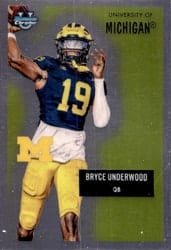 2025 Bowman University Chrome 1955 Bowman Football Bryce Underwood #55AV-30 card